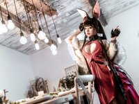 [COSPLAY] 蠢沫沫 Akagi Ruby Laced Beauty Azur Lane