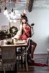[COSPLAY] 蠢沫沫 Akagi Ruby Laced Beauty Azur Lane