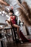 [COSPLAY] 蠢沫沫 Akagi Ruby Laced Beauty Azur Lane