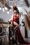 [COSPLAY] 蠢沫沫 Akagi Ruby Laced Beauty Azur Lane