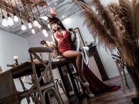 [COSPLAY] 蠢沫沫 Akagi Ruby Laced Beauty Azur Lane