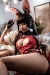 [COSPLAY] 蠢沫沫 Akagi Ruby Laced Beauty Azur Lane