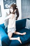 [COSPLAY] 神沢永莉 黄色吊带睡衣兔兔