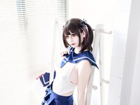 [COSPLAY] 阿雪雪 - 连体水手服 正片 [19P-240MB]