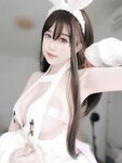 [COSPLAY] 女主K - 白丝兔女郎 [102P-295.23MB]