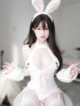 [COSPLAY] 女主K - 白丝兔女郎 [102P-295.23MB]