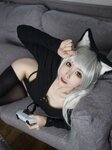 [COSPLAY] 樱岛嗷一 黑猫针织衫连体衣