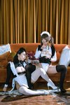 [COSPLAY] 云溪溪 奶桃桃 双人女仆