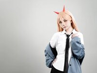[COSPLAY] 爆机少女喵小吉 - 电锯人-帕瓦 [74P1V-368MB]