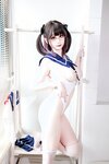 [COSPLAY] 阿雪雪 - 连体水手服 好友小惊喜 [76P-903MB]