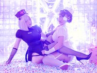[COSPLAY] 皮皮奶x喵零 双人写真 vol.01 万圣节 邪恶护士 [60P-1.09GB]