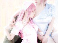 [COSPLAY] 皮皮奶&周叽是可爱兔兔 - 粉蓝护士 [77P8V-725MB]