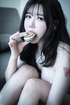 [BLUECAKE] JiSua Vol.05 - Nude Bikini_White RED+