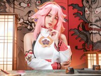 [COSPLAY] 九言 - 八重神子 [51P7V-814MB]