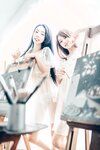 【JVID】2022.05.01 飄飄 妍妍 百合花神の美少女 最色色嘗試 辰辰特別客串！色色最大突破