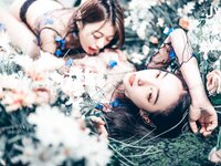 【JVID】2022.05.01 飄飄 妍妍 百合花神の美少女 最色色嘗試 辰辰特別客串！色色最大突破