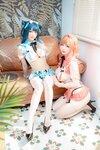 [COSPLAY] 皮皮奶&周叽是可爱兔兔 – 服务员 [39P-159MB]