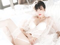 [Cosplay] Cherry Neko 桜桃喵 – 白纱糖