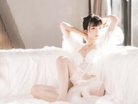 [Cosplay] Cherry Neko 桜桃喵 – 白纱糖