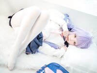 [Cosplay] 王胖胖u – 独角兽制服 [18P-288MB]