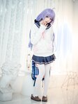 [Cosplay] 王胖胖u – 独角兽制服 [18P-288MB]