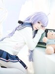 [Cosplay] 王胖胖u – 独角兽制服 [18P-288MB]