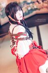 [Cosplay] Shimo 霜月- Miko Bundle 巫女捆绑