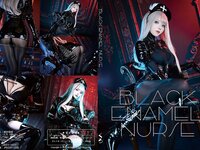 [Cosplay][Zettai Ryoiki] Kuro くろ - BLACK ENAMEL NURSE