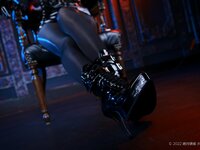 [Cosplay][Zettai Ryoiki] Kuro くろ - BLACK ENAMEL NURSE