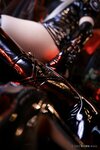 [Cosplay][Zettai Ryoiki] Kuro くろ - BLACK ENAMEL NURSE