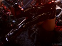 [Cosplay][Zettai Ryoiki] Kuro くろ - BLACK ENAMEL NURSE