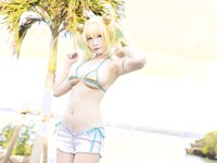 [Cosplay][my suite] Atsuki あつき - Genius vacation! 天才的バカンス！ (Bombergirl)