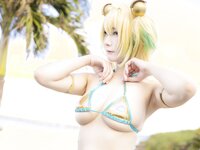 [Cosplay][my suite] Atsuki あつき - Genius vacation! 天才的バカンス！ (Bombergirl)