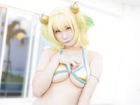 [Cosplay][my suite] Atsuki あつき - Genius vacation! 天才的バカンス！ (Bombergirl)