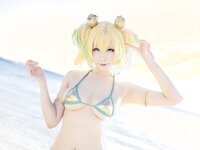 [Cosplay][my suite] Atsuki あつき - Genius vacation! 天才的バカンス！ (Bombergirl)