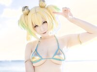 [Cosplay][my suite] Atsuki あつき - Genius vacation! 天才的バカンス！ (Bombergirl)