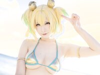 [Cosplay][my suite] Atsuki あつき - Genius vacation! 天才的バカンス！ (Bombergirl)