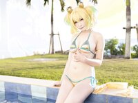 [Cosplay][my suite] Atsuki あつき - Genius vacation! 天才的バカンス！ (Bombergirl)