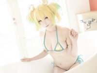[Cosplay][my suite] Atsuki あつき - Genius vacation! 天才的バカンス！ (Bombergirl)
