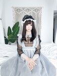 [Cosplay] MingMing Kizami 銘銘 - Vol.15 透明メイド服 写真+自撮り