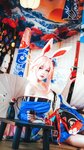 [Cosplay] Yui 金鱼 - Yae Sakura + Tomorrow's Ark Black 八重樱+明日方舟 黑