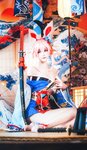 [Cosplay] Yui 金鱼 - Yae Sakura + Tomorrow's Ark Black 八重樱+明日方舟 黑
