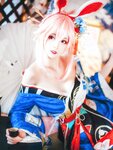 [Cosplay] Yui 金鱼 - Yae Sakura + Tomorrow's Ark Black 八重樱+明日方舟 黑