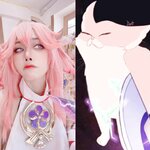 [Cosplay] Byoru & Naoki Chan - Yae Miko x Raiden Shogun