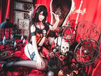 [Cosplay] Yui 金鱼 - Tokisaki Kurumi figure underwear 时崎狂三 手办内衣