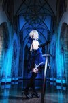 [Cosplay] Yui 金鱼 - Black hairless black chastity 黑无毛 黑贞
