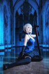 [Cosplay] Yui 金鱼 - Black hairless black chastity 黑无毛 黑贞