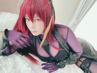 [Cosplay][HERESY] Ringo Mitsuki 林檎蜜紀 - more!! Naughty Scathach もっと！！エッチなスカサハの人 (FGO)