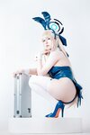 [Cosplay] BANBANKO 半半子 - Asuma Toki Bunny 飛鳥馬トキBunny (Blue Archive)