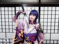 [Cosplay][YellowMoon] Mizuki Aiga 藍芽みずき - Genshin Impact vol.003 Raiden Shogun 雷○将軍